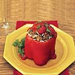 Stuffed red bell peppers picture